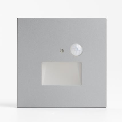 LED trapparmatur med rörelse- och skymningssensor LED/1,5W/230V 3000/4000/6500K silver