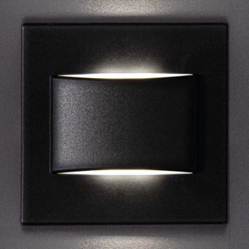 LED trappljus  ERINUS LED/1,5W/12V 3000K svart 