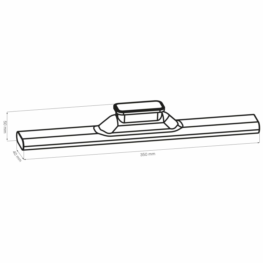 LED Underkabinett beröringsstyrd magnetisk armatur LED/2,5W/5V USB 2700/4000/6500K 1200 mAh 35 cm vit