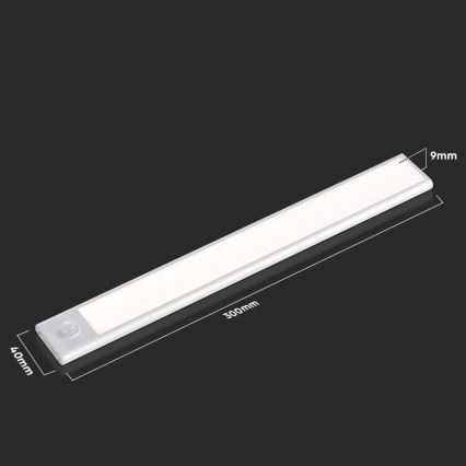 LED underskåpsbelysning med sensor LED/1,5W/5V 4000K