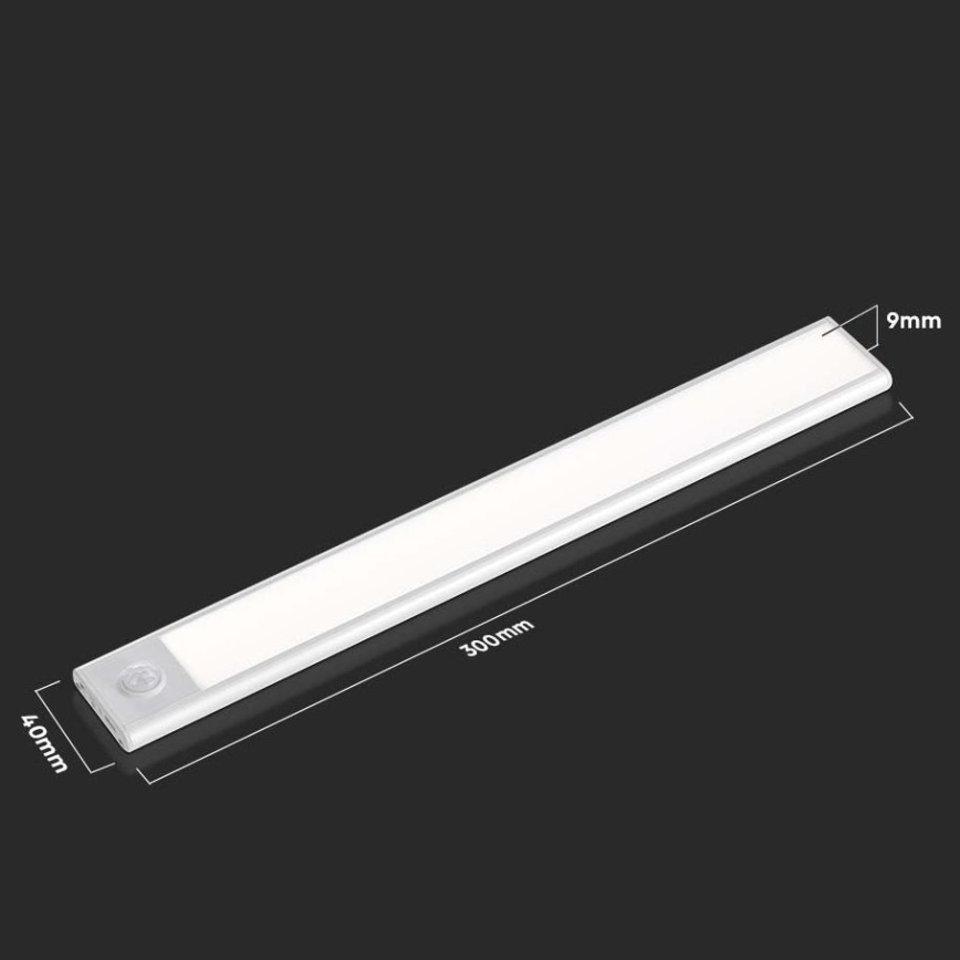 LED underskåpsbelysning med sensor LED/1,5W/5V 4000K