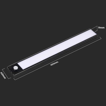 LED underskåpsbelysning med sensor LED/2W/5V 4000K 2200 mAh