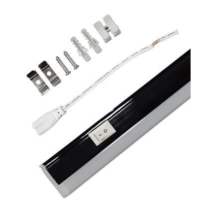 LED underskåpslampa TUBE LED/9W/230V 60 cm svart
