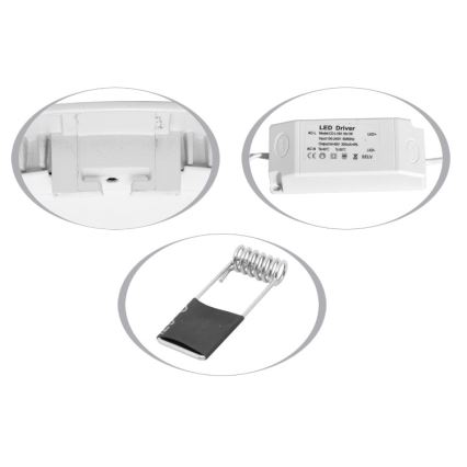 Infälld LED badrumsbelysning LADA LED/18W/230V 2700K IP44