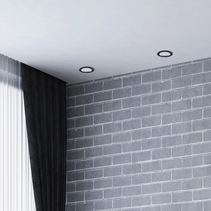 LED upphängd takbelysning ZOE LED/4,8W/230V svart