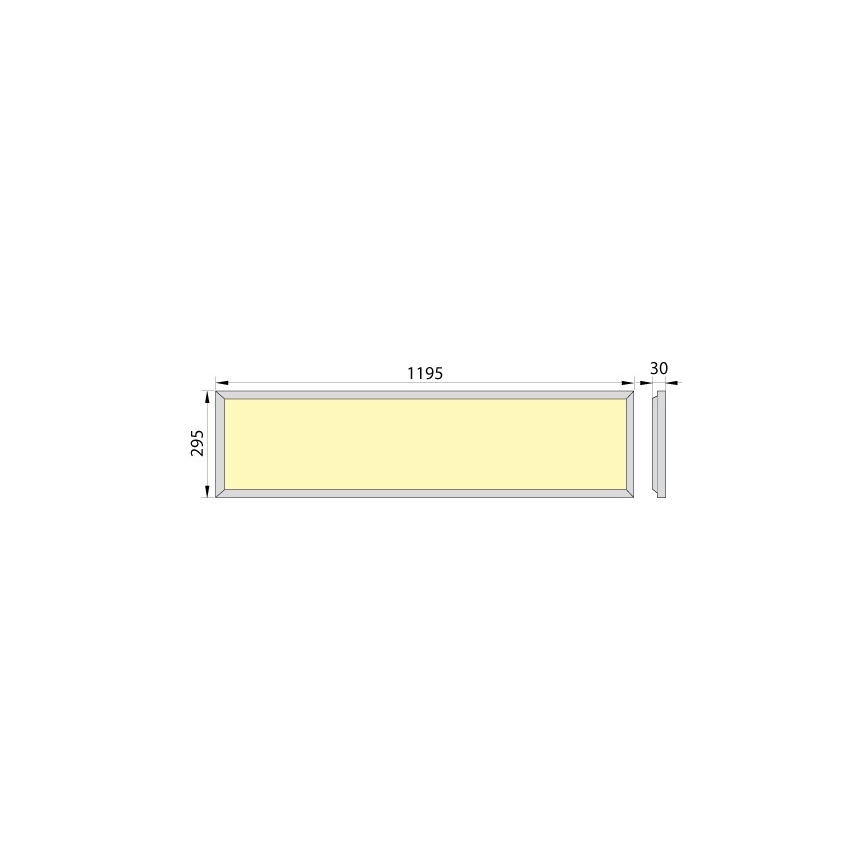 LED upphängd takpanel OREGA PLUS 120 LED/50W/230V 4000K IP40