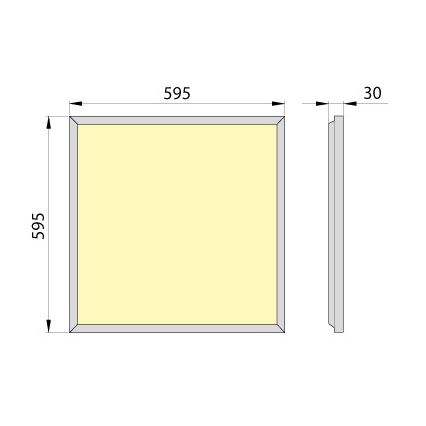 LED upphängd takpanel OREGA PLUS 60 LED/50W/230V 4000K IP40