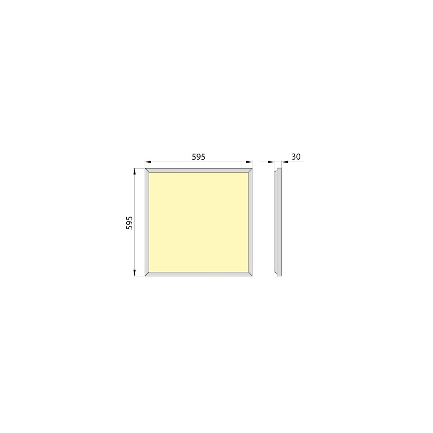 LED upphängd takpanel OREGA PLUS 60 LED/50W/230V 4000K IP40