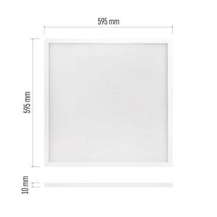 LED upphängd takpanel PROXO LED/33W/230V 4000K 60x60 cm vit