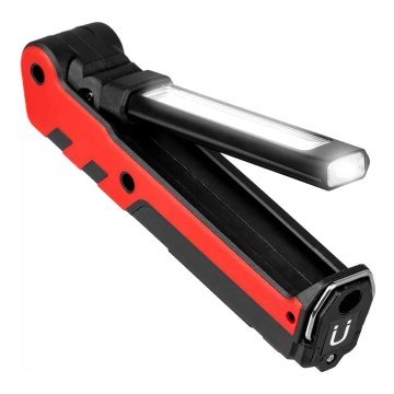 LED Uppladdningsbar arbetsficklampa LED/5W/5V IPX2 360 glansig 2000 mAh