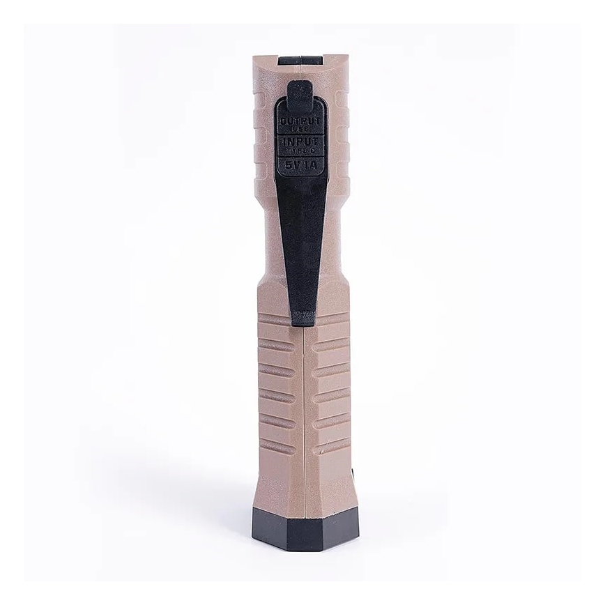 LED Ljusreglerad rechargeable fungerar flashlight med strömbanksfunktion LED/4W/5V IPX4 600 lm 2000mAh