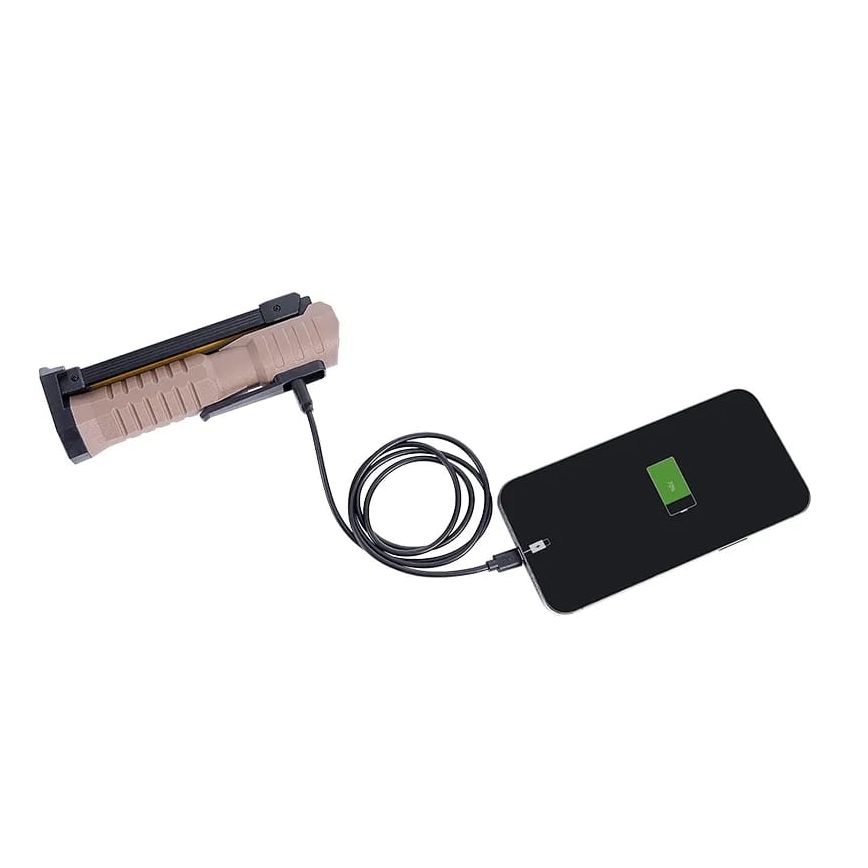 LED Ljusreglerad rechargeable fungerar flashlight med strömbanksfunktion LED/4W/5V IPX4 600 lm 2000mAh