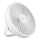 LED Uppladdningsbar bord fläkt med LED-belysning LED/2W/5V USB 2400 mAh vit