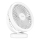 LED Uppladdningsbar bord fläkt med LED-belysning LED/3W/5V USB 2400 mAh vit