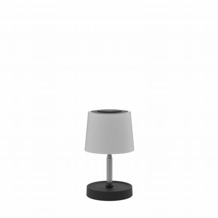 LED-uppladdningsbar bordslampa för utomhusbruk, dimbar LED/2W/5V IP44 1200 mAh grå