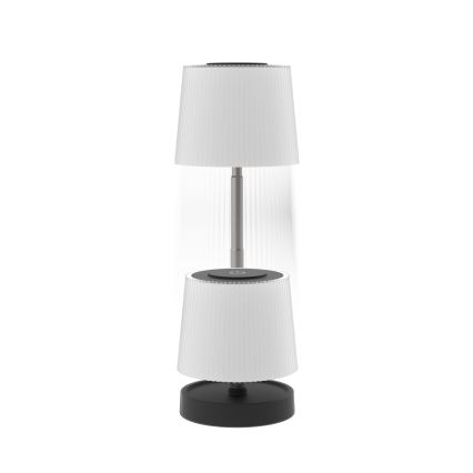 LED-uppladdningsbar bordslampa för utomhusbruk, dimbar LED/2W/5V IP44 1200 mAh grå