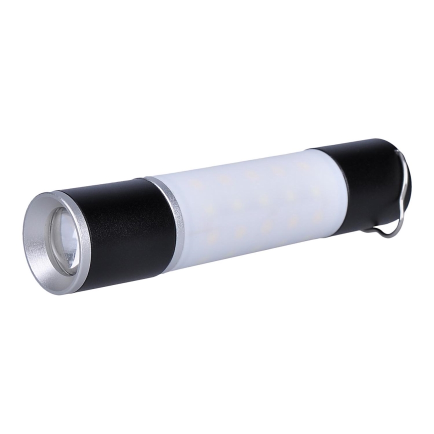 LED Uppladdningsbar camping flashlight med strömbanksfunktion LED/1500 mAh 3,7V IP44