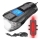 LED uppladdningsbar cykel ficklampa med räknare och klocka LED/1500 mAh IP65