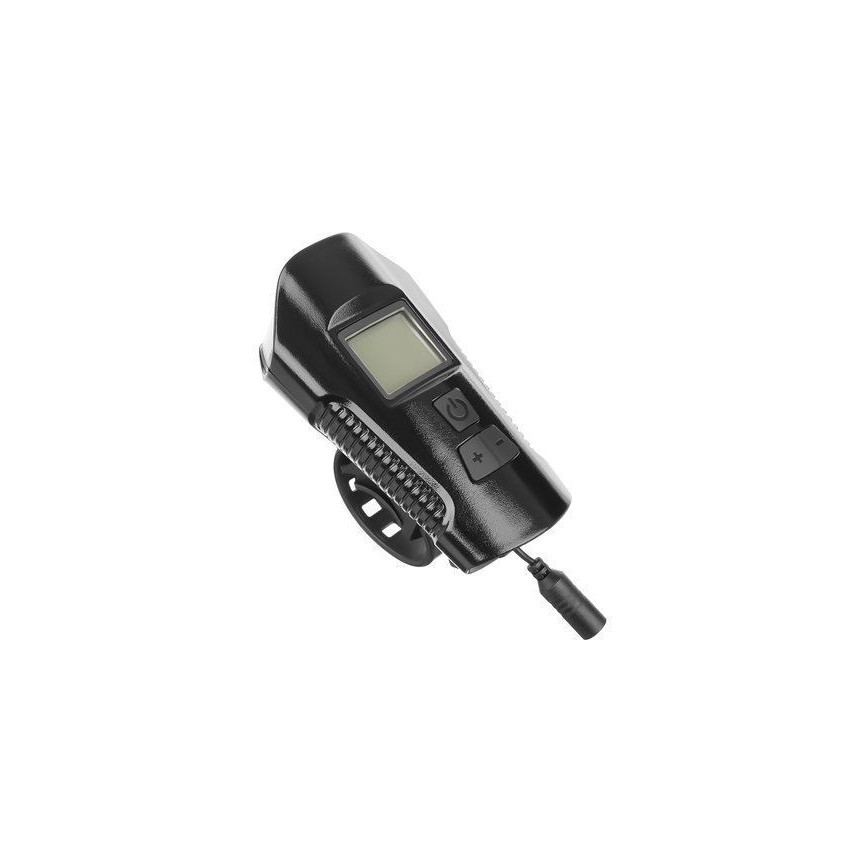 LED uppladdningsbar cykel ficklampa med räknare och klocka LED/1500 mAh IP65