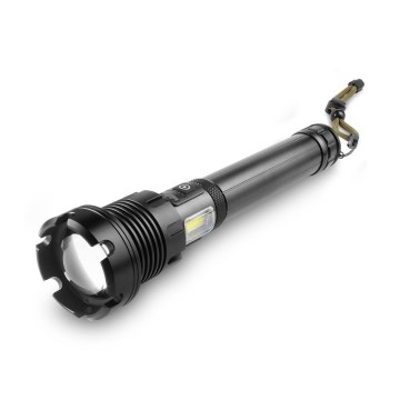 LED Uppladdningsbar ficklampa i aluminium med strömbanksfunktion LED/4400 mAh 2200 lm IP44