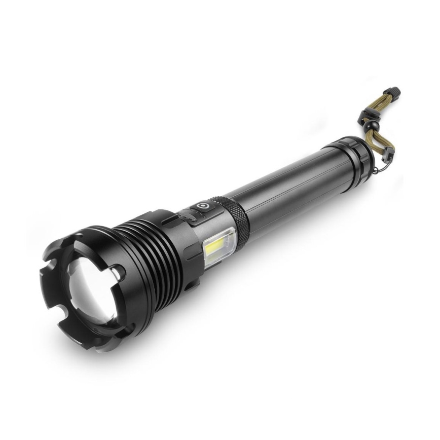 LED Uppladdningsbar ficklampa i aluminium med strömbanksfunktion LED/4400 mAh 2200 lm IP44