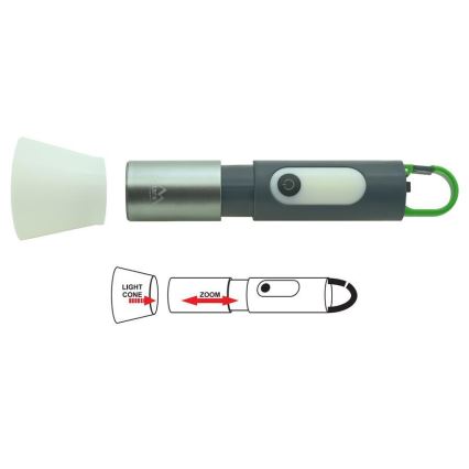 LED uppladdningsbar ficklampa LED/10W/3,7V 750 lm 10h