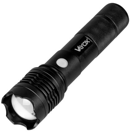 LED uppladdningsbar ficklampa LED/10W/5V IPX4 800 glansig 1200 mAh