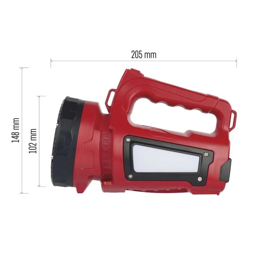 LED uppladdningsbar ficklampa LED/3,7V IP44 1000 lm 15000mAh