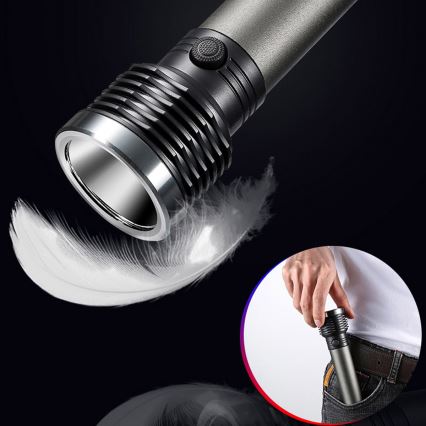 LED uppladdningsbar ficklampa LED/4,5W/3,7V 1200 mAh