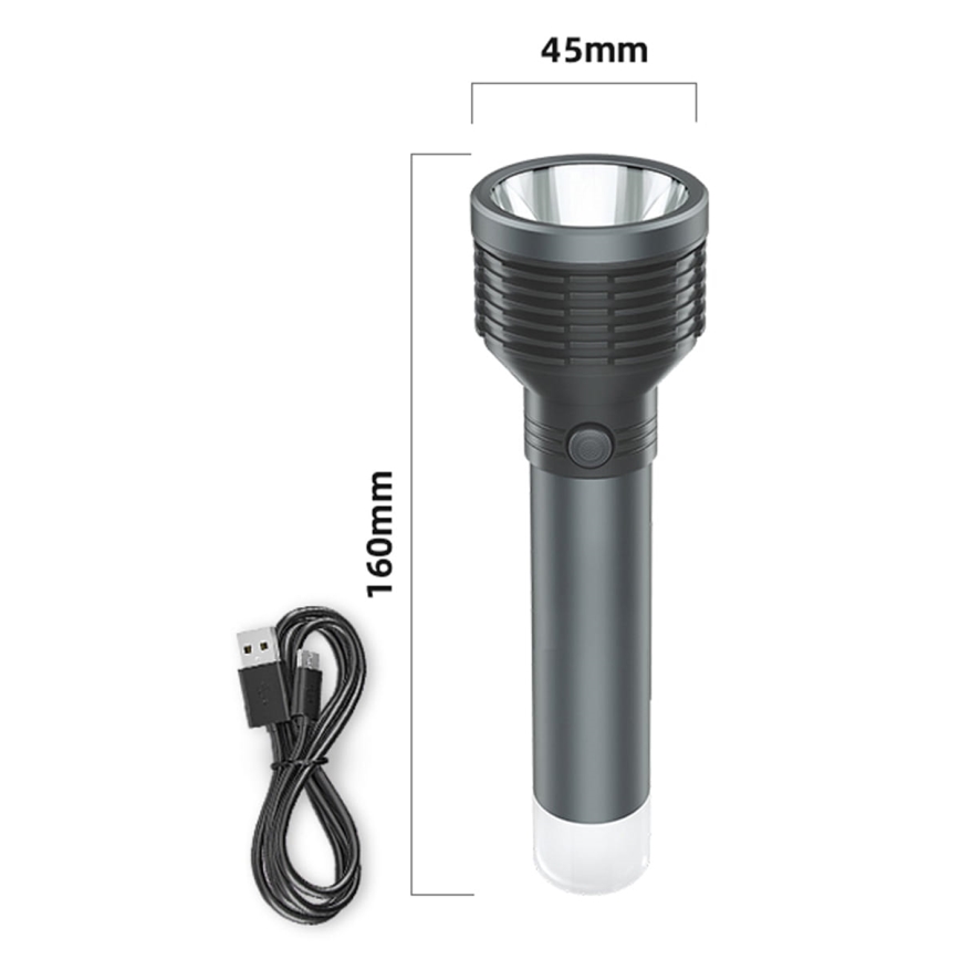 LED uppladdningsbar ficklampa LED/4,5W/3,7V 1200 mAh