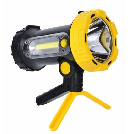 LED uppladdningsbar ficklampa LED/5W/4000mAh + LED/3W