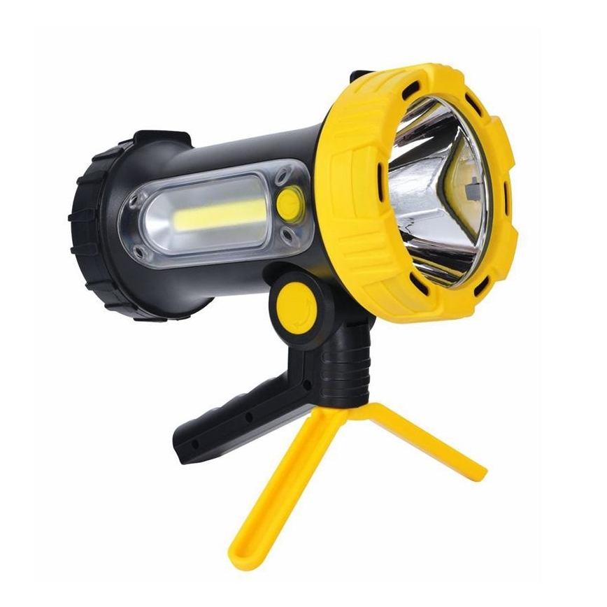 LED uppladdningsbar ficklampa LED/5W/4000mAh + LED/3W