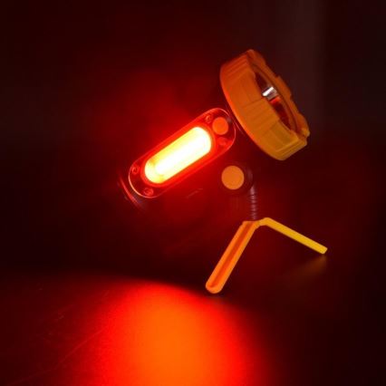 LED uppladdningsbar ficklampa LED/5W/4000mAh + LED/3W