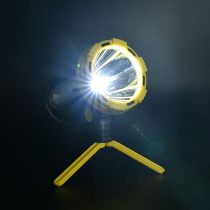 LED uppladdningsbar ficklampa LED/5W/4000mAh + LED/3W