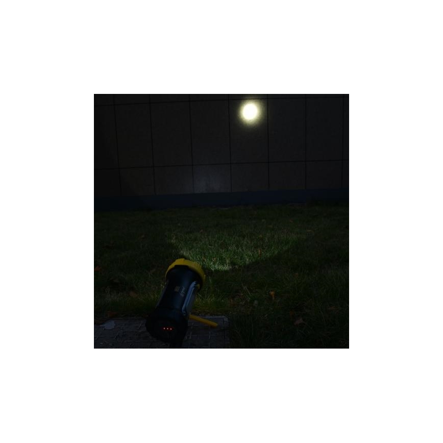 LED uppladdningsbar ficklampa LED/5W/4000mAh + LED/3W