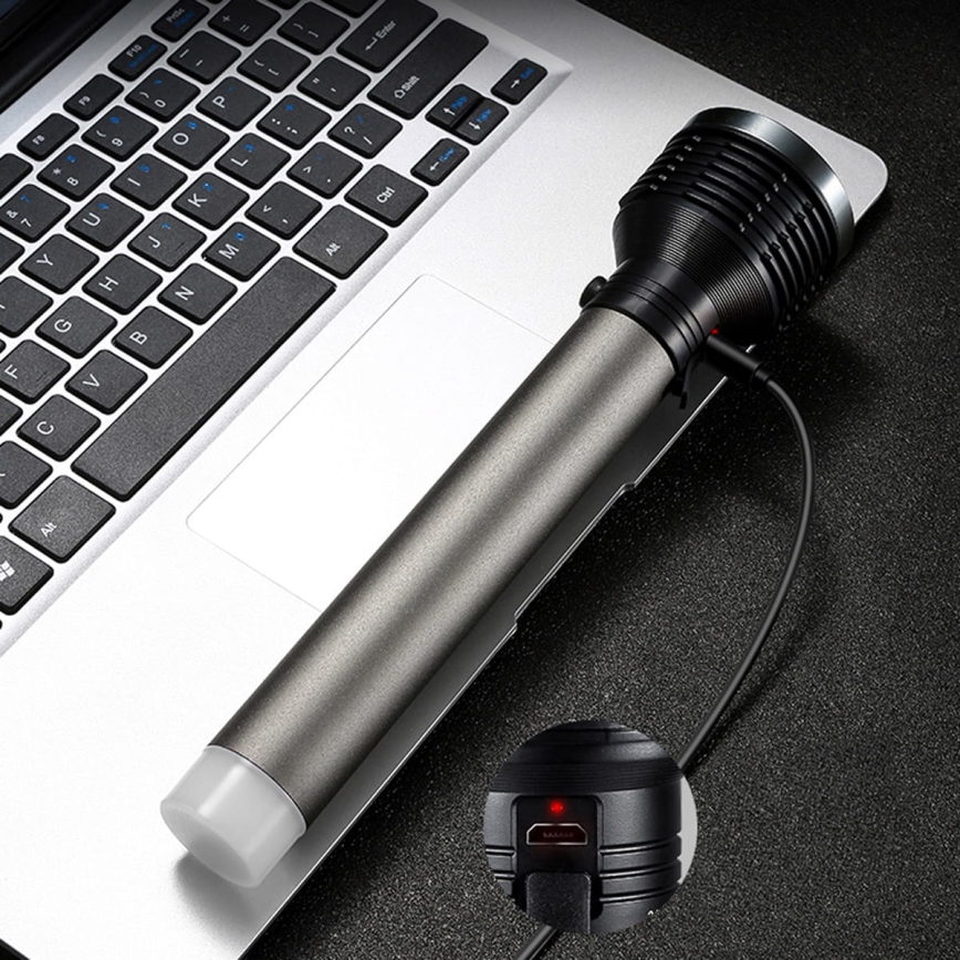 LED uppladdningsbar ficklampa LED/6,5W/3,7V 2400 mAh