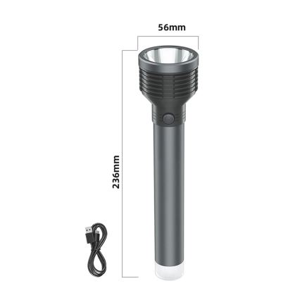 LED uppladdningsbar ficklampa LED/6,5W/3,7V 2400 mAh