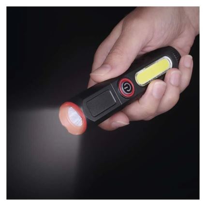 LED uppladdningsbar ficklampa LED/USB/3,7V 120 lm 400 mAh