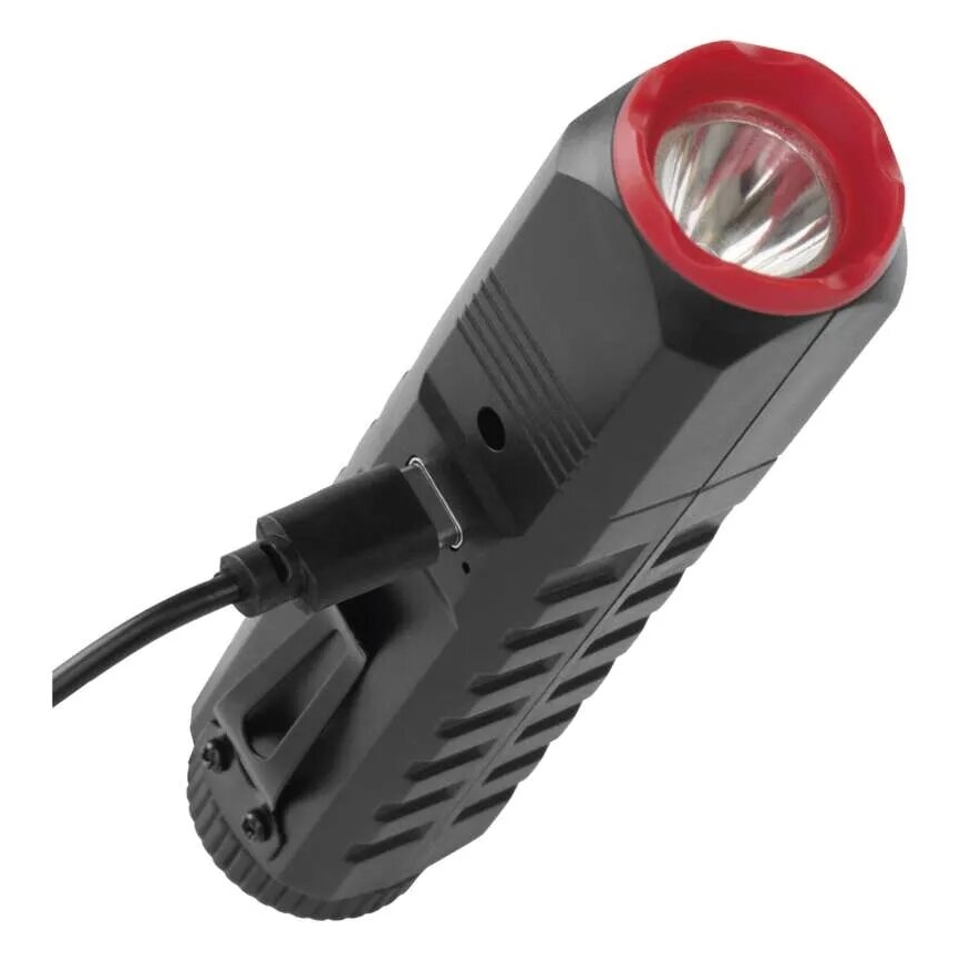 LED uppladdningsbar ficklampa LED/USB/3,7V 120 lm 400 mAh
