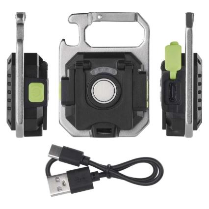LED uppladdningsbar ficklampa LED/USB/3,7V 750 lm 500 mAh