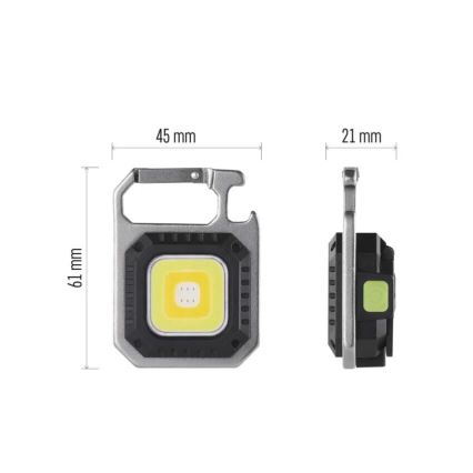 LED uppladdningsbar ficklampa LED/USB/3,7V 750 lm 500 mAh
