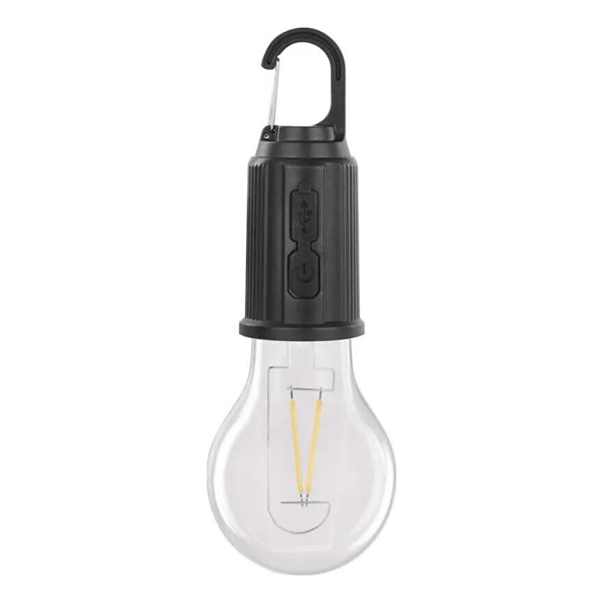 LED uppladdningsbar ficklampa LED/USB IP44 90 lm 400mAh