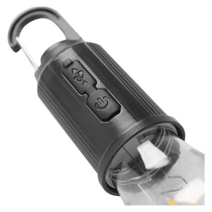 LED uppladdningsbar ficklampa LED/USB IP44 90 lm 400mAh