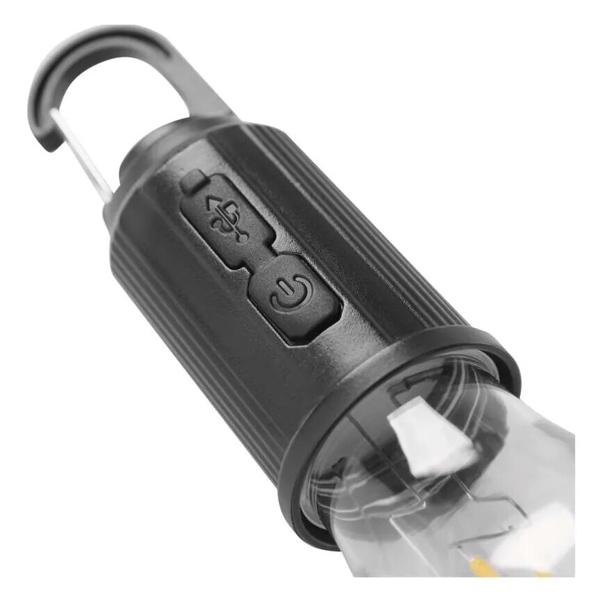 LED uppladdningsbar ficklampa LED/USB IP44 90 lm 400mAh