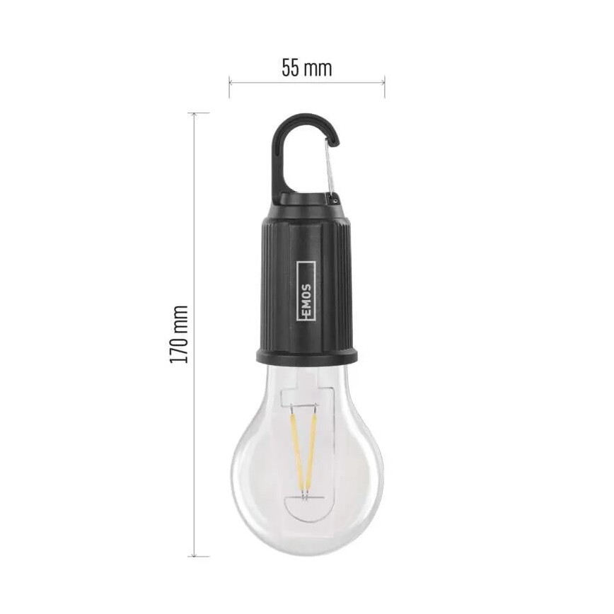 LED uppladdningsbar ficklampa LED/USB IP44 90 lm 400mAh