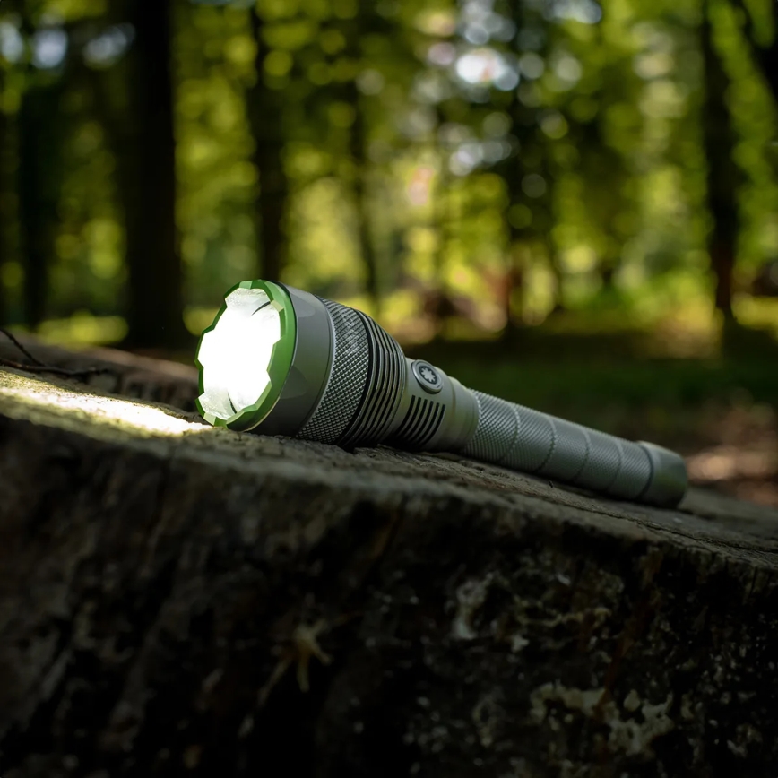 LED Dimbar uppladdningsbar ficklampa med strömbank funktion LED/5V IPX7 10000 glansig 2600 mAh