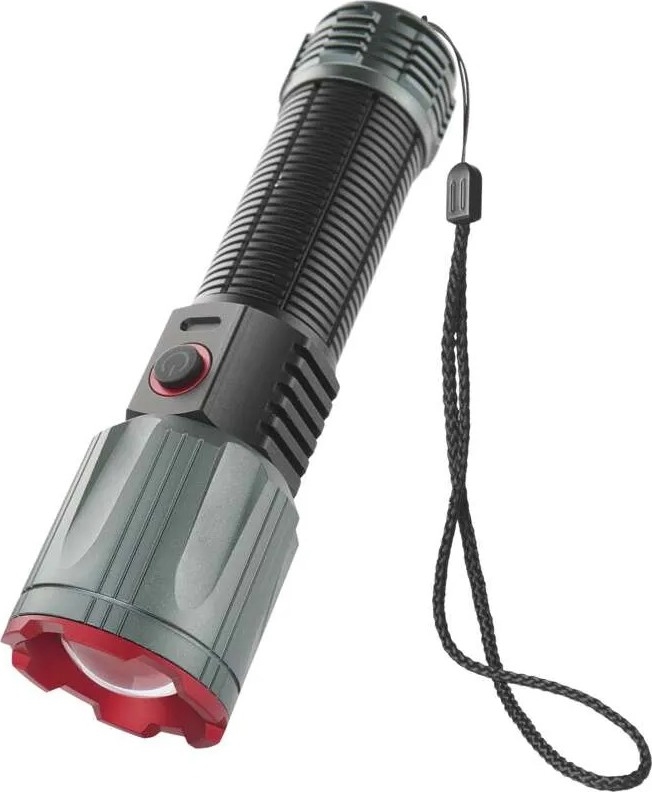 LED uppladdningsbar metall ficklampa LED/5V 3000 glansig 5000 mAh IP43