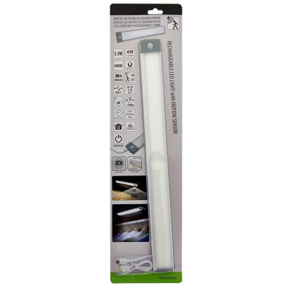 LED Uppladdningsbar möbelbelysning med sensor LED/3,5W/5V USB 800 mAh 4200K 46 cm