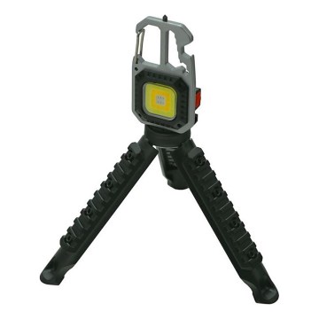 LED Uppladdningsbar multifunktionell ficklampa med stativ LED/USB-C 400 mAh