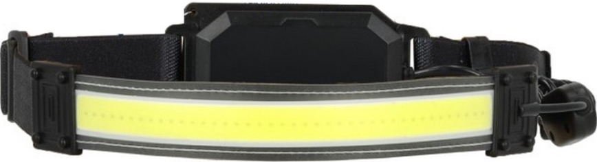 LED-uppladdningsbar pannlampa 2x LED/5V, 180 lm, 900 mAh, svart